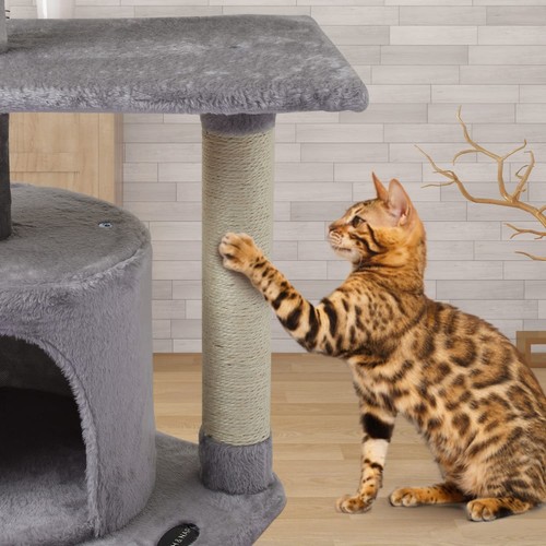 US01H Cute Cat Tree Kitten Cat Tower for Indoor Cat Condo Sisal Scratching Po... - Picture 4 of 6