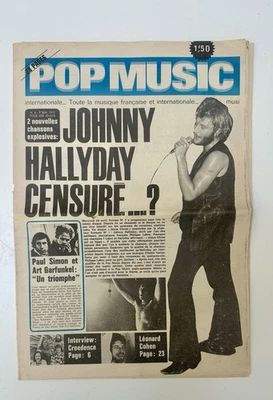 POP MUSIC N°6 7 Mai 1970 JOHNNY HALLYDAY Leonard Cohen Jethro Tull - Photo 1/4