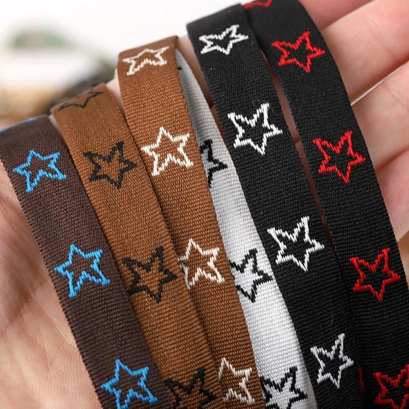 10 Paar Flache Bunte Sternmuster Schnürsenkel aus Polyester für Canvas Schuhe - Bild 1 von 4