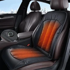Front Seat Covers, Comfortable Seat Cover with Full Back Support in Winter, L...