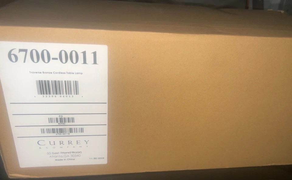 CURREY AND COMPANY Traverse 13" Alto LED Lámpara de Mesa Buffet Nueva Minorista $396 Foto 2 de 4