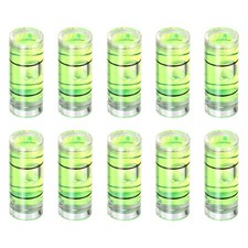 10pcs 20x8mm Small Cylindrical Bubble Level Vials Levels Measuring Tools