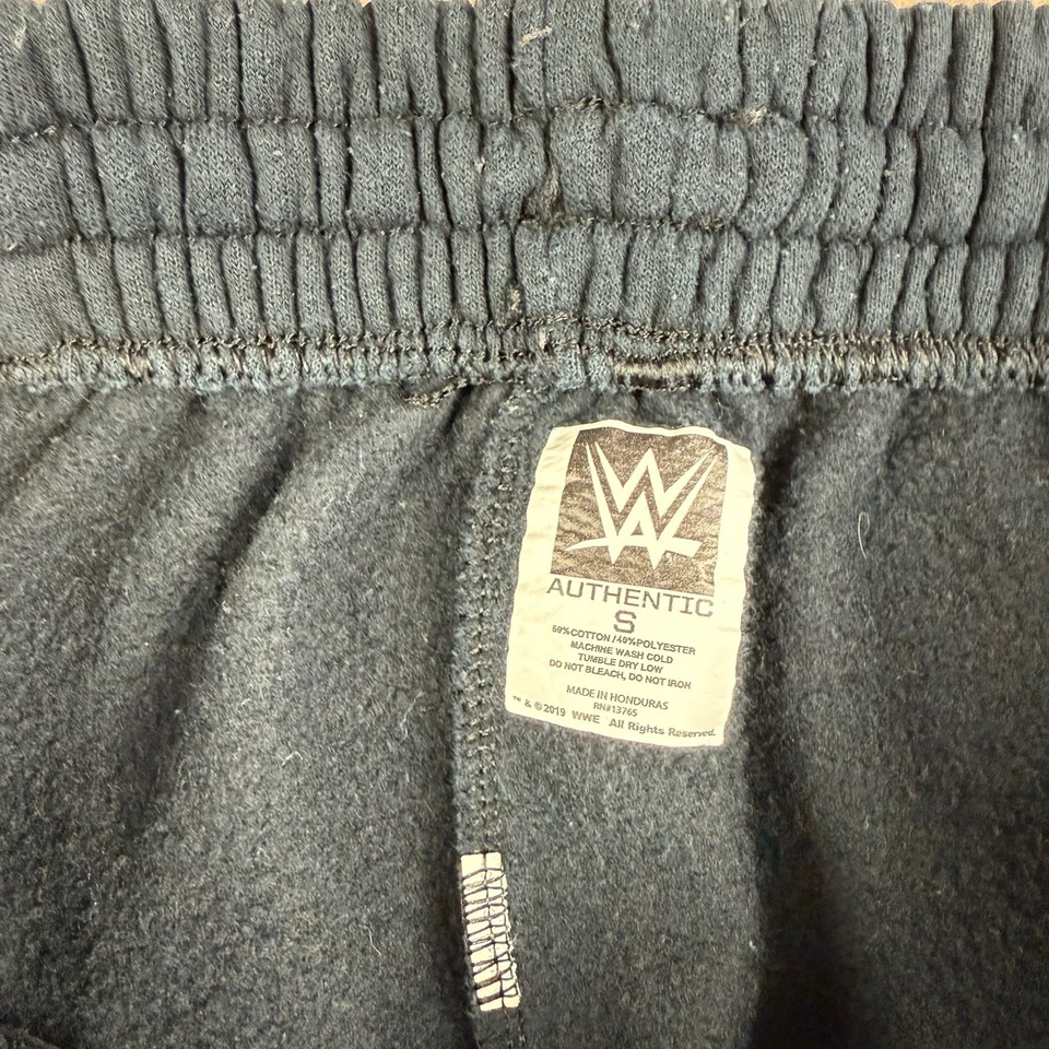 Pantalones deportivos WWE para hombre S negro rosa logotipo Bray Wyatt gimnasio joggers lucha libre Foto 3 de 4