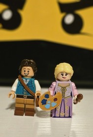 NEW Disney Flynn Rider & Rapunzel Custom Lego Minifigures Tangled Disney 43222