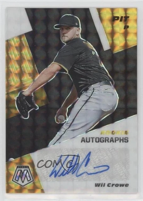 2021 Panini Mosaic Rookie Choice Black Gold Prizm 1/1 Wil Crowe #RAM-WI Auto RC