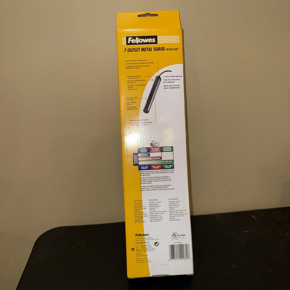 Fellowes 99081 Surge Protectors,Power Strips - Image 2 of 3