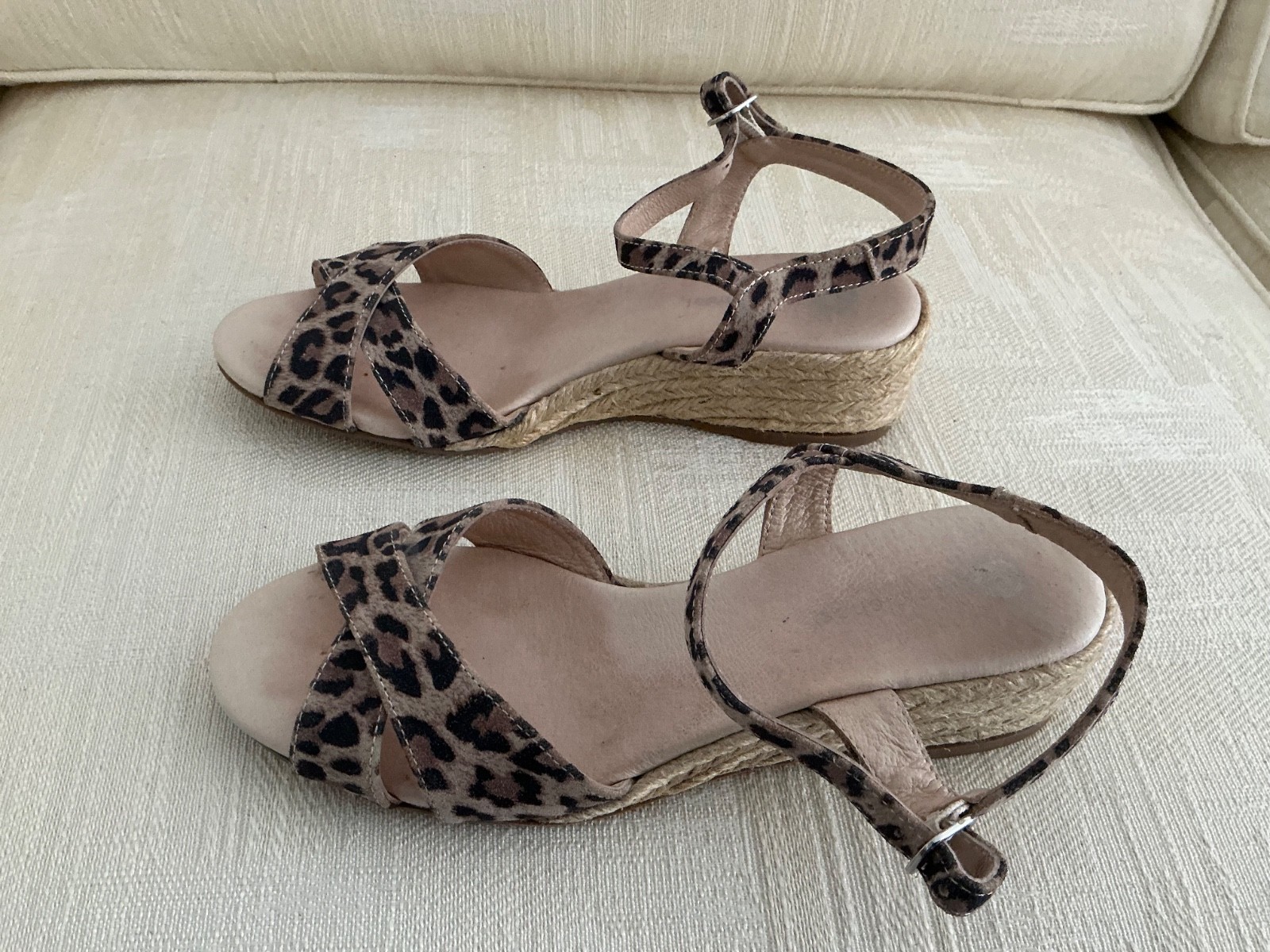 Eric Michael (Spanish Made) Leopard Patterned San… - image 1