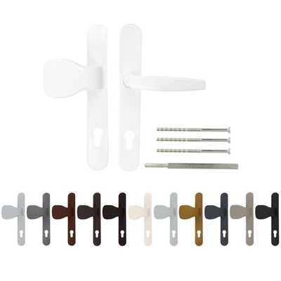 Türgriff Türdrücker Türklinke - DHS 92mm - Oval - mit Knauf verschiedene Farben