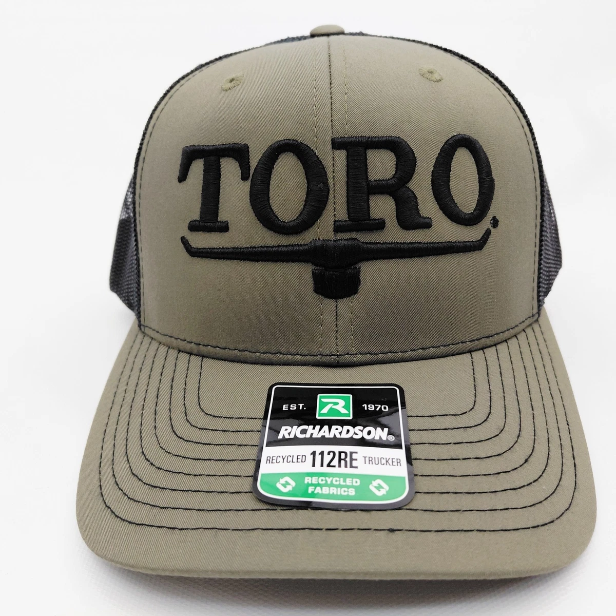 Retro Machinery Toro Lawnmowers Richardson 112 Trucker Hat Mesh Snapback Cap New Richardson 112RE Black/Charcoal Wholesale Trucker Mesh  main image 2