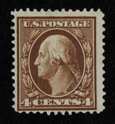CKStamps: US Stamps Collection Scott#334 4c Washington Mint H OG Thin