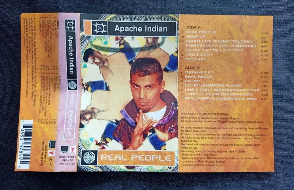 Apache Indian : Real People ( Cassette Tape ) - Image 4 of 4