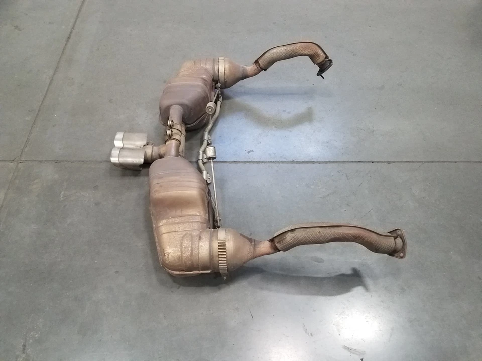 Porsche Cayman S 987 2007 fabricante de equipos originales silenciador de escape/tubos/puntas #3075 Foto 2 de 4