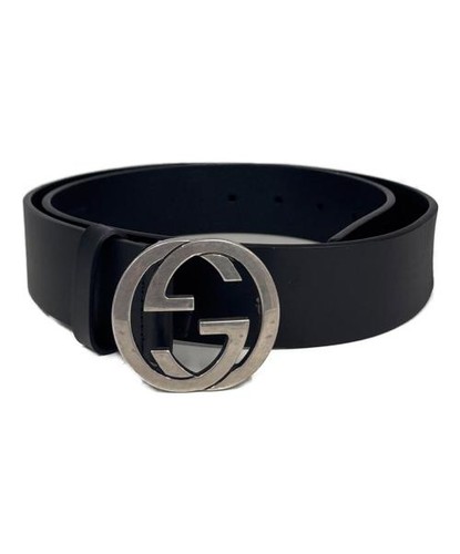 GUCCI                    Belt with interlocking G buckle 368186 BGH0N