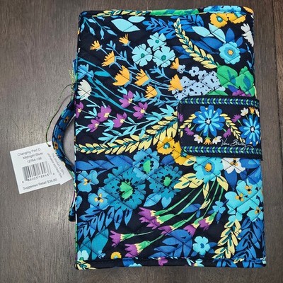 Vera Bradley Changing Pad Clutch Midnight Blues Diaper Organizer NWT Travel Mom