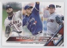 2016 Topps League Leaders Corey Kluber Dallas Keuchel Marco Estrada #346 0v7
