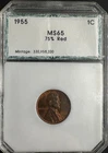 1955 Lincoln Wheat Cent Uncirculated BU – Nice Detail – Classic US Penny