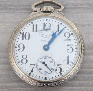 Orologio da tasca 14k Waltham VANGUARD 16s indicatore su giù 22065146