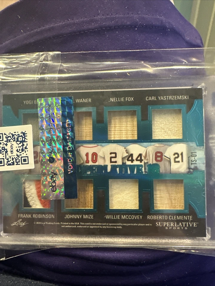 2020 Leaf Superlative 16 Ruth Mays Mantle Williams DiMaggio Musial Clemente 4/6 - Image 2 of 4