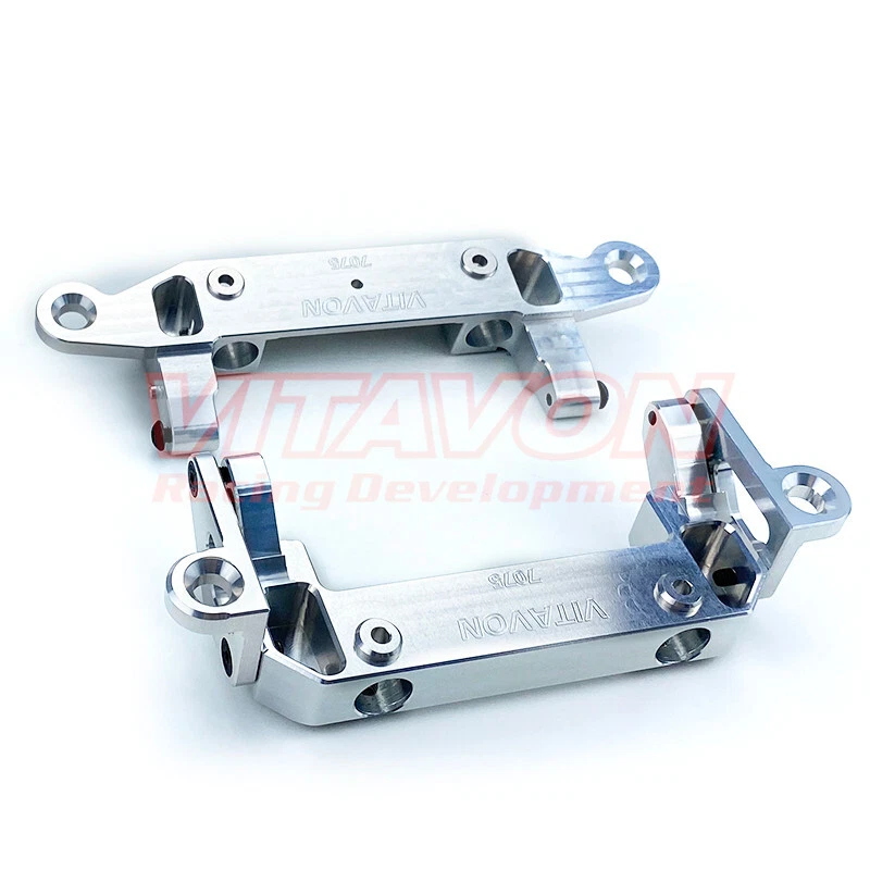 Vitavon CNC Alu7075 Front & Rear Bumper Mount for Axial SCX6 Trail Honcho1/6 Sil - Image 3 of 4