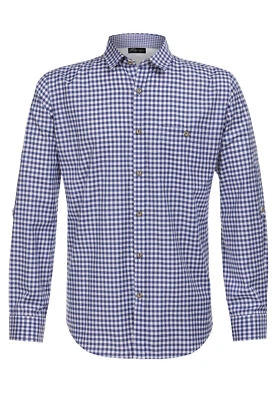 Trachtenhemd Balthasar Karo Hemd Herren langarm dunkelblau  Gr. S-XXXL - Bild 1 von 2