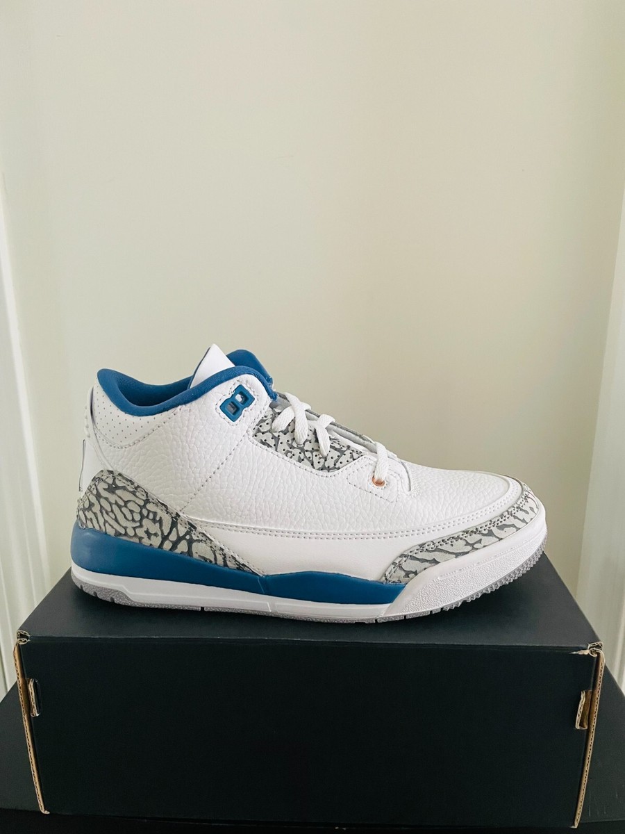 Nike Air Jordan 3 Retro (PS) Size 13c White/Metallic Copper