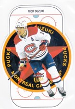 2021/22 FLEER ULTRA..NICK SUZUKI..PUCKS..DIE CUT..# 50..CANADIENS..COMBINED SHIP