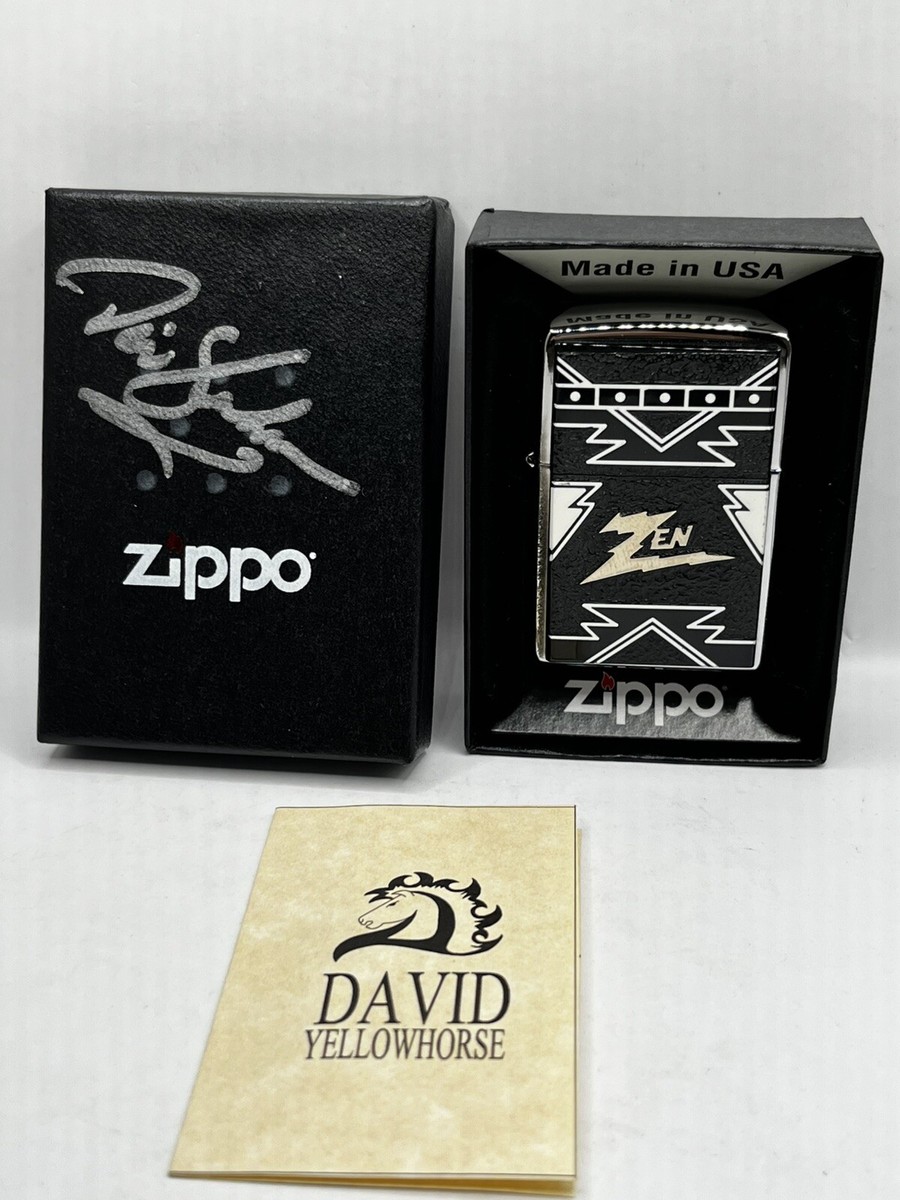 David Yellowhorse Zen Zippo Lighter MIB With Paper Work And