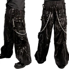 Gothic Jeans Apocalyptic Punk  Emo Trip Pants/USA Mechanic Acid Goth Cyber