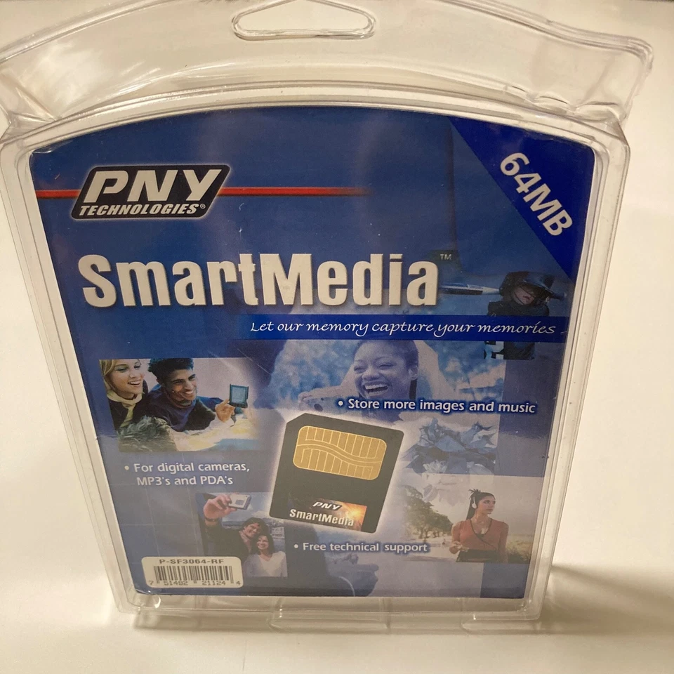 Vintage PNY SmartMedia 64MB Camera Memory Card New Sealed In Package- Free Ship - Image 2 of 4
