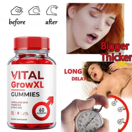 (1 Pack) Vital Grow XL Gummies for Men – VitalGrowXL Maximum PerformanceUU - Picture 2 of 9