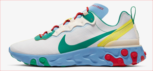 nike react element 55 grey and red