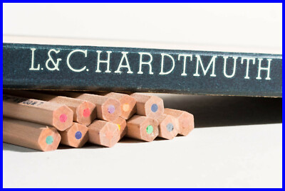 1940s L&C Hardtmuth Koh-I-Noor Technicolor Box, Crayons.