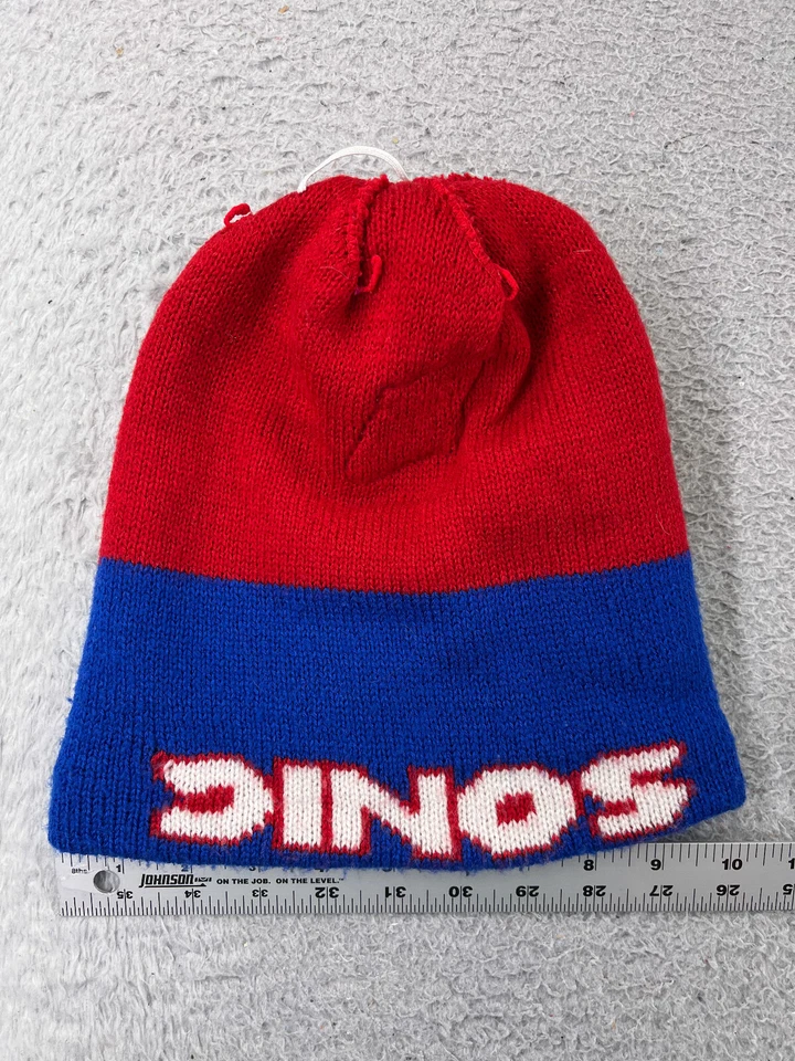 Sonic The HedgeHog Gorro Toque Juvenil Talla Única Rojo Azul Tejido SEGA Acrílico Pom Foto 4 de 4
