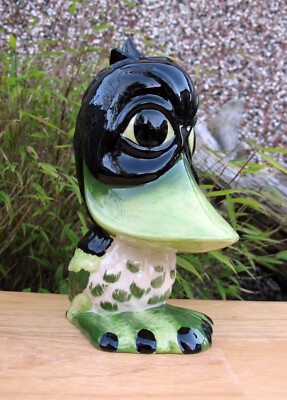 Lorna Bailey seltener PROTOTYP COLOURWAY QUACKSALBER DIE ENTE Mini grotesker Vogel