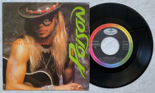 POISON 'Every Rose Has Its Thorn' 1988 Spanish promotional 7" vinyl - Afbeelding 1 van 1