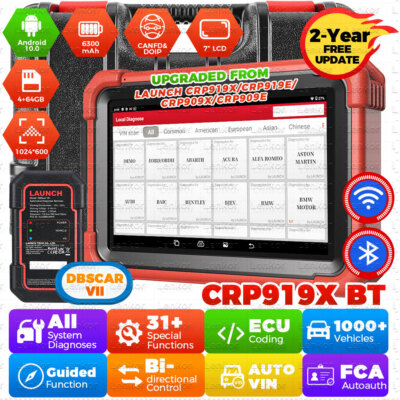 2026 LAUNCH X431 CRP919X BT Auto OBD2 Diagnosegerät ALLE System ECU  Coding