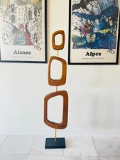 Renwil Modern Glamour Cordoba Floor Sculpture in Brown