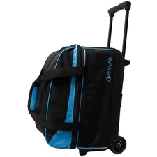 Pyramid Prime Double Roller Bowling Bag - Black/Asgard Blue