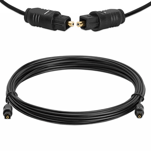 25FT TOSLINK Fiber Optic Optical Digital Audio Cable SPDIF Sound Bar Cord Gold  - Picture 1 of 3