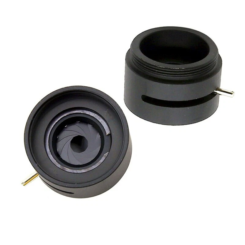C-mount Adapter Microscope Camera Adjustable Iris Diaphragm Aperture Condenser - Image 2 of 4