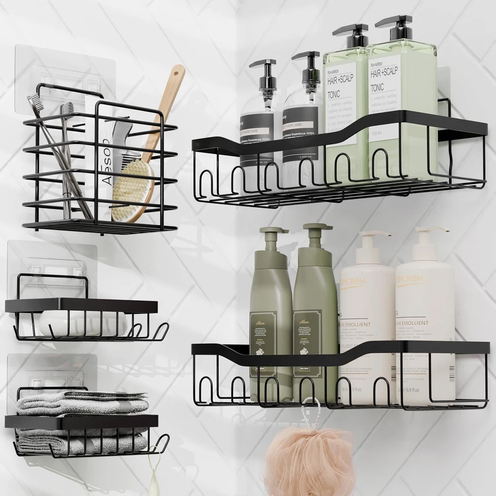 25PC Shower Caddy & Bathroom Accessories Set with Storage Organizer