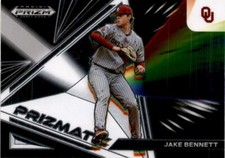 2022 Panini Prizm Draft Picks #PZ-JB Jake Bennett Prizmatic Oklahoma Sooners