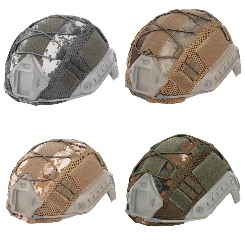 Loonice Tactical Helmet Cover for FAST Helmet Camo Hunting Airsoft Headwear Gear - Image 2 of 4
