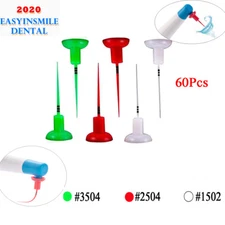 Dental Sonic Irrigator Activator Tips 60Pcs For Root Canal Activator Endo Clean