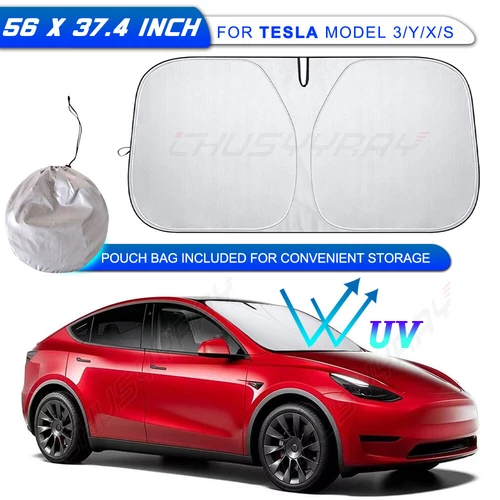 Foldable Car Windshield Sunshade Front Window Cover Visor Sun Shade 56*37.4 inch - Bild 1 von 12