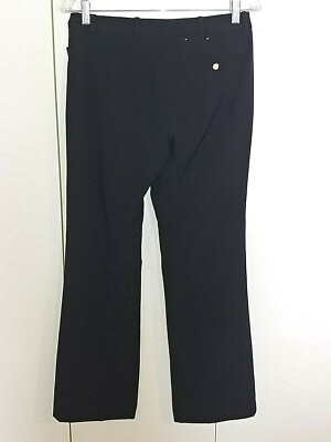 CALVIN KLEIN LADIES DK NAVY STRETCH PANTS-4P-GENTLY WORN-POLY/RAYON/SPANDEX-NICE