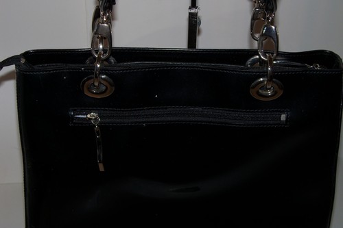 BEIJO CLASSICHANDBAG GELDBÖRSE SCHWARZ LACKLEDER, 3 Fächer - sehr guter Zustand - Bild 6 von 13