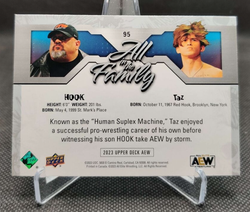 aew hook height weight 2023 Upper Deck Wrestling #95 HOOK/Taz Wrestling Card 2024 Upper Deck AEW #68
