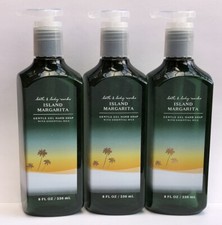 3 BATH BODY WORKS ISLAND MARGARITA GENTLE GEL HAND WASH SOAP 8 OZ EACH NEW