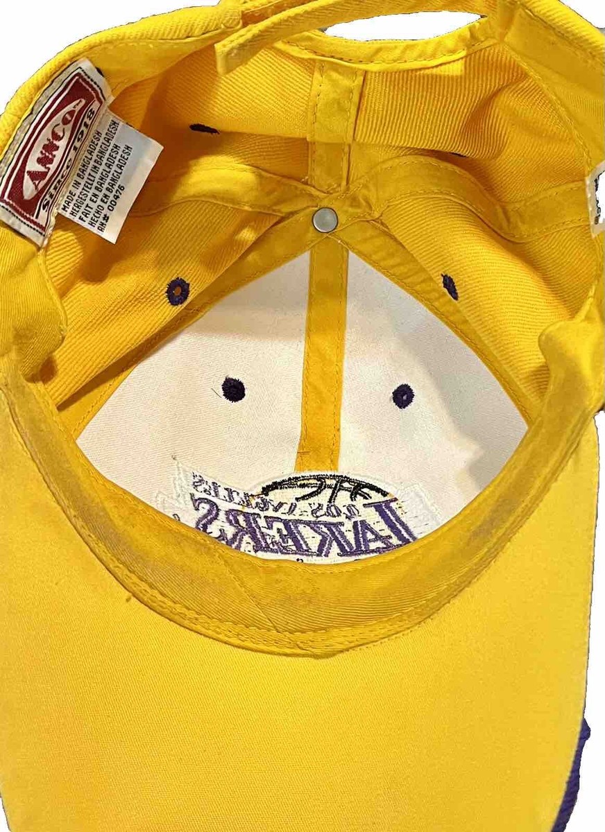 超お宝！Lakers cap American needle vintage Vintage NBA American Needle LOS ANGELES LAKERS Strapback Hat